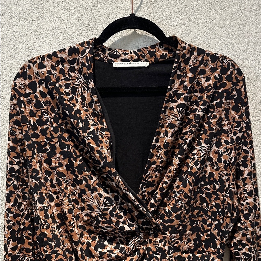 Peruvian Connection Abstract Print Top Size XL - Picture 3 of 5